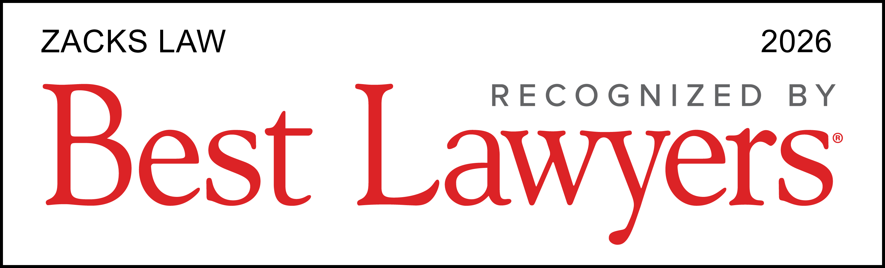 Best Lawyers Zacks Law